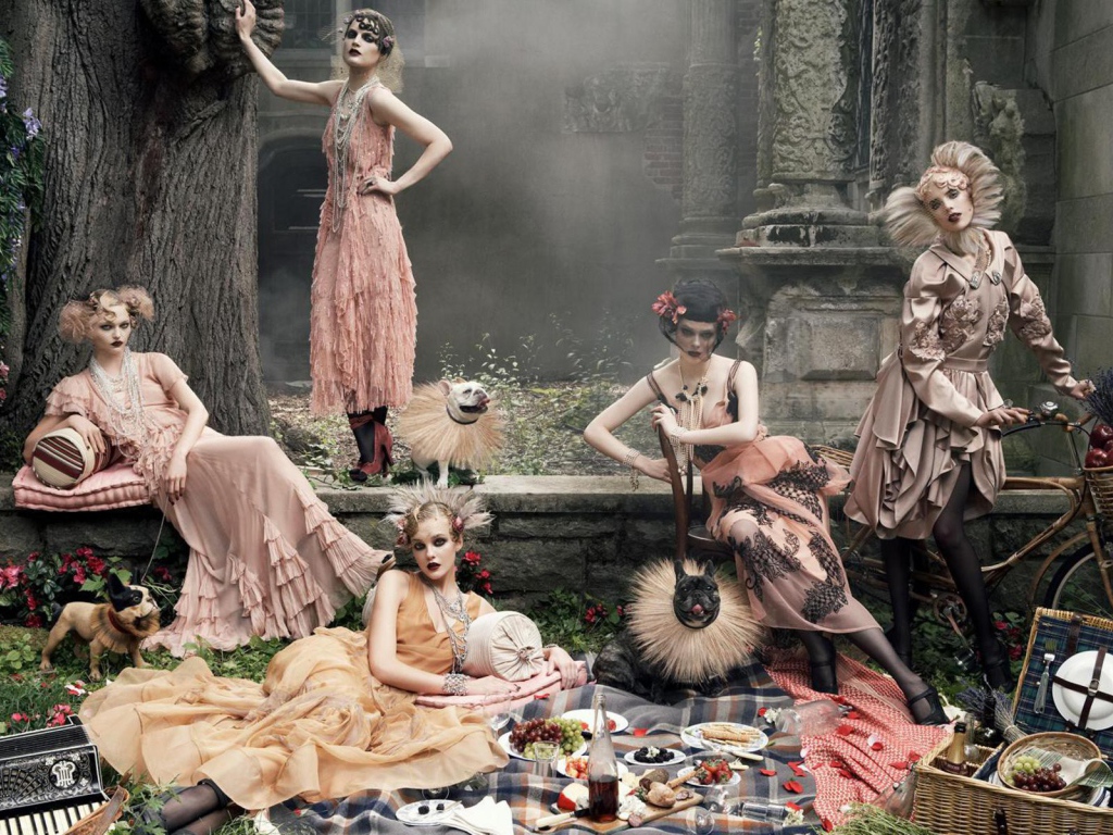 Девушки на пикнике