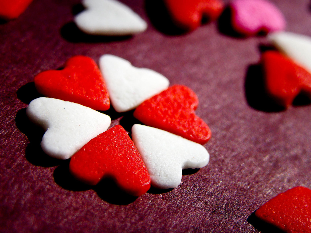 Сердца печеньки на День Святого Валентина 14 февраля