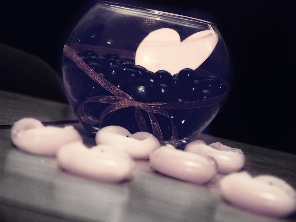 Сердце в чаше на День Влюбленных 14 февраля