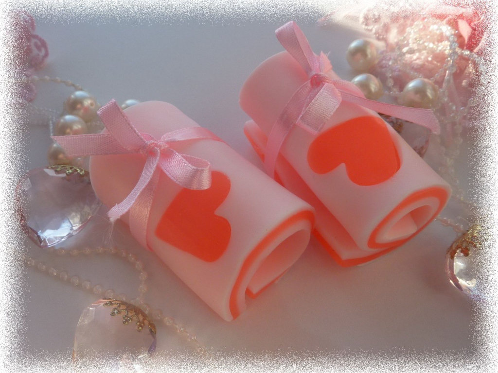 Мыло с сердцем на День Святого Валентина 14 февраля