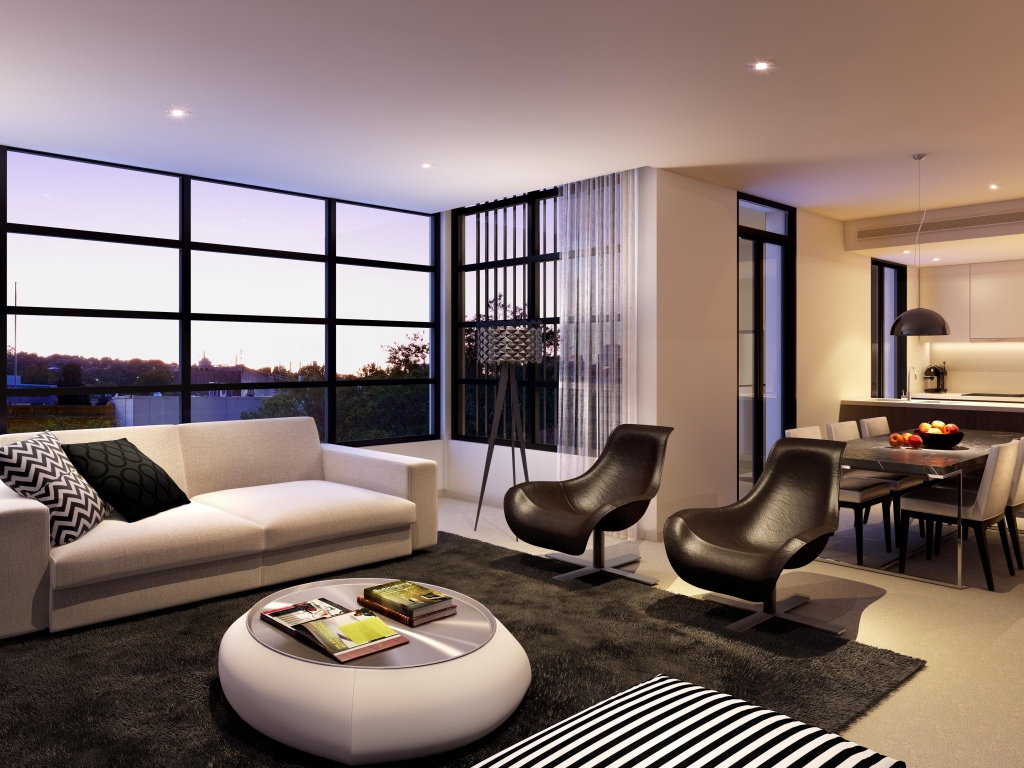 Комната с белой отделкой