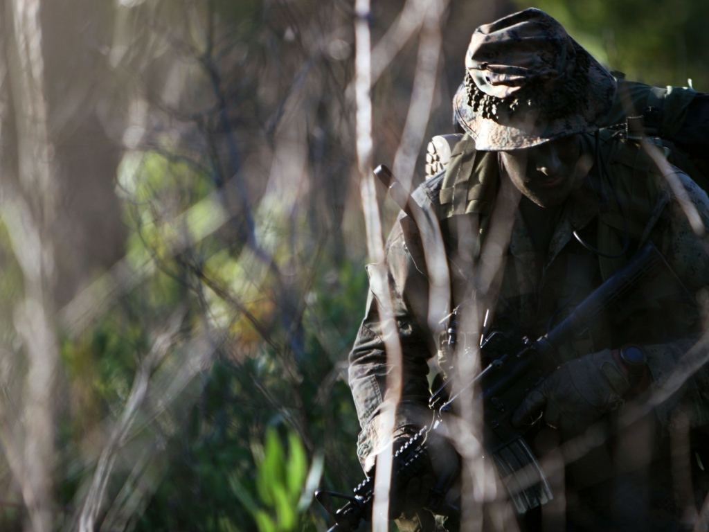 Солдат на задании