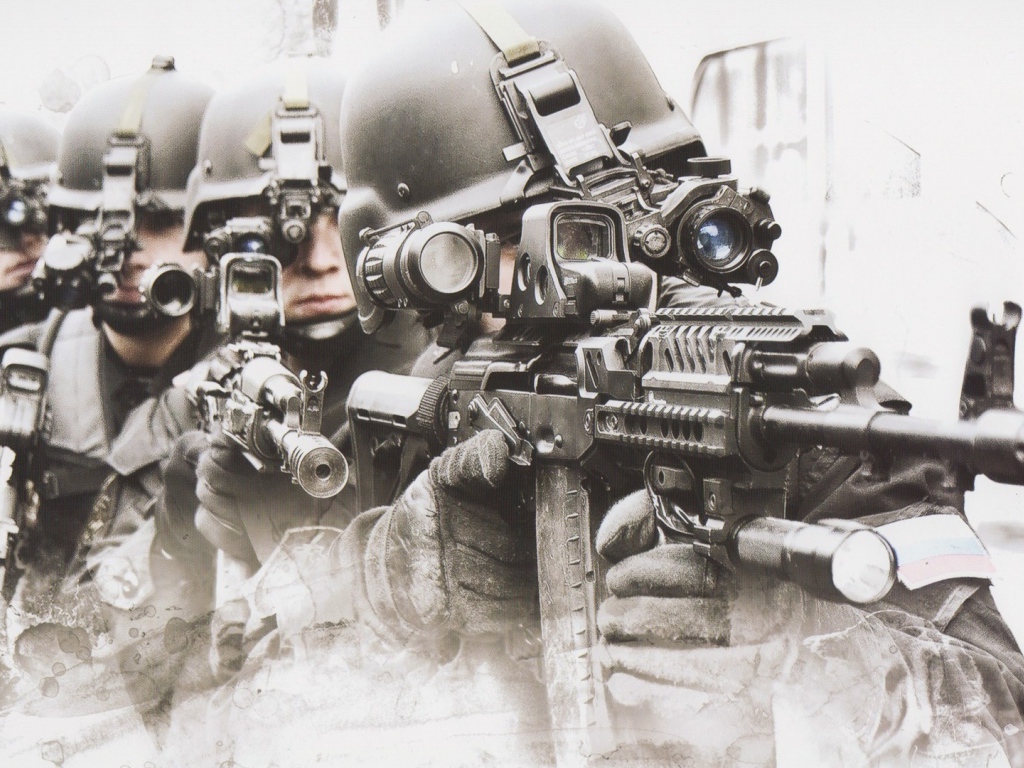 Четыре солдата спецназа