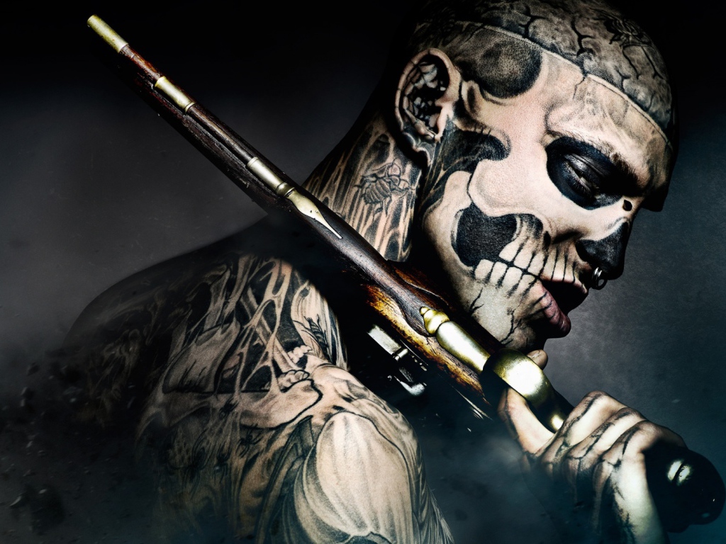 Человек зомби Рик Жене