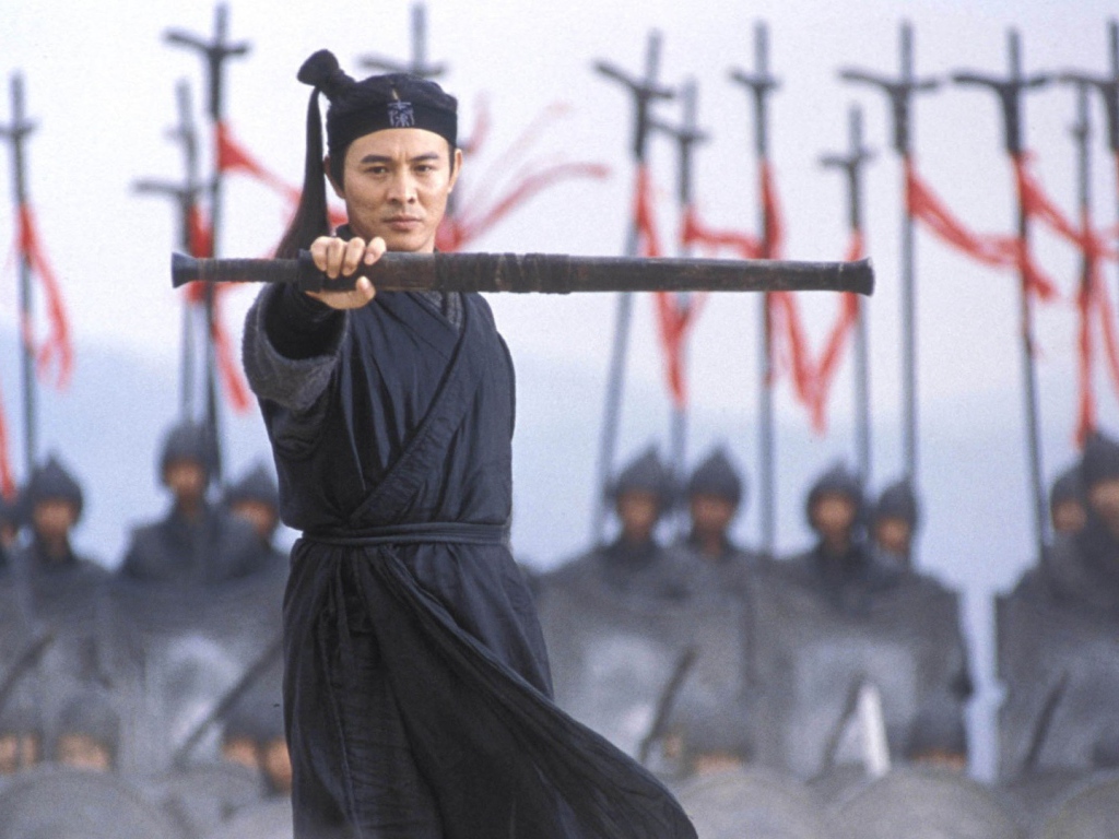 Киноактер Джет Ли в роли самурая