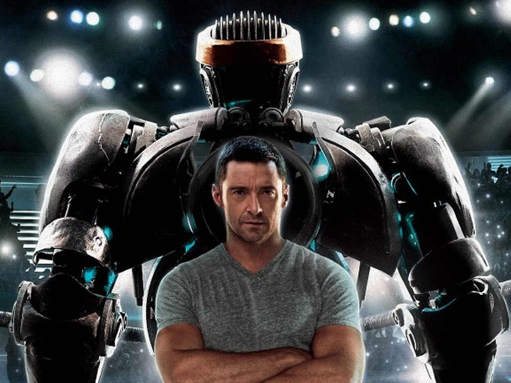 Кинозвезда Хью Джекман в фильме Реальная сталь