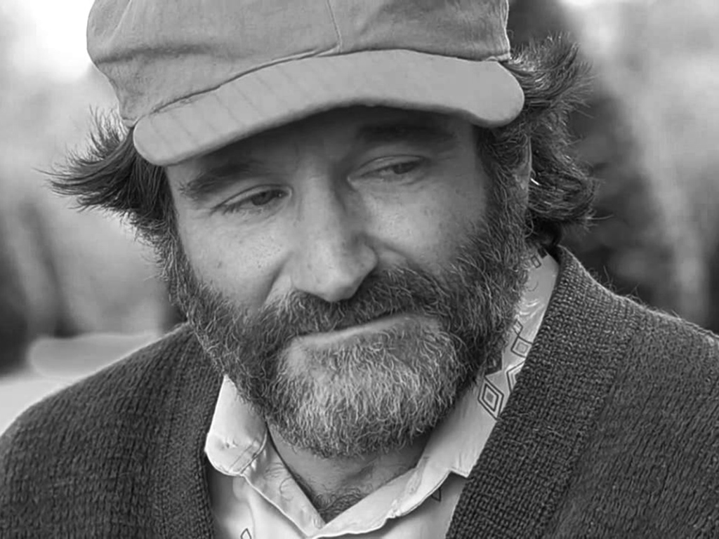 Грустный актер Робин Уильямс