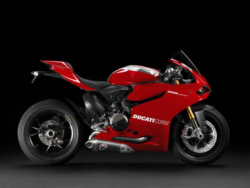 Красивый мотоцикл Ducati Superbike 1199 Panigale