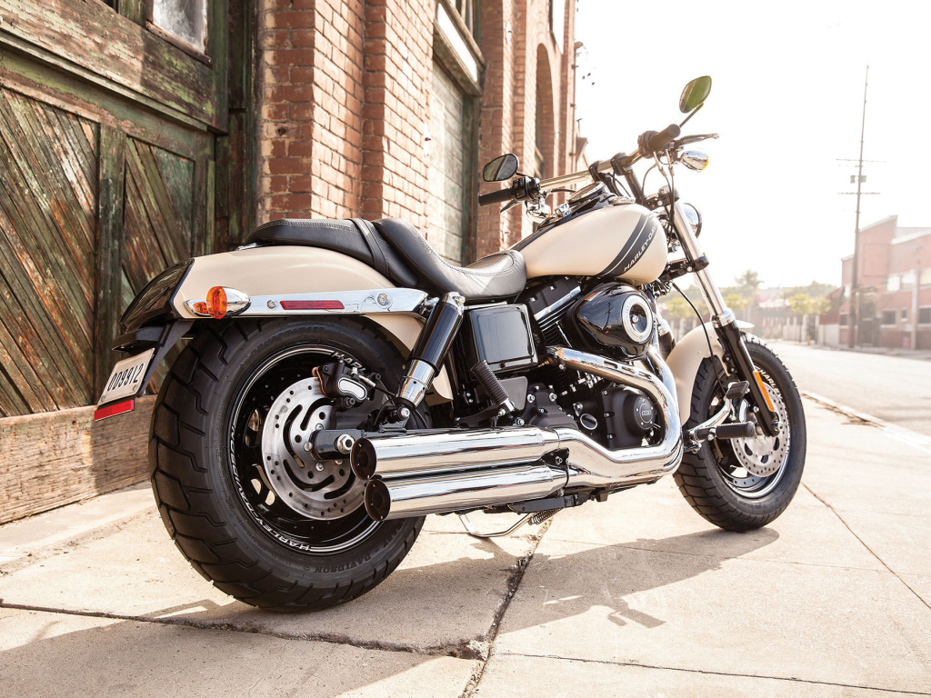 Красивый мотоцикл Harley-Davidson Dyna Fat Bob