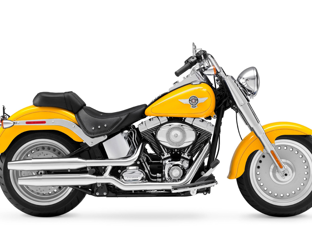 Красивый мотоцикл Harley-Davidson Fat Boy