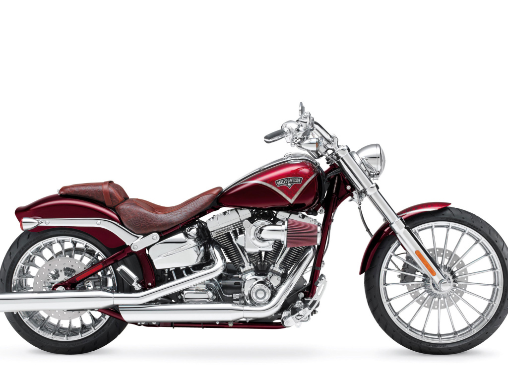 Красивый мотоцикл Harley-Davidson Softail Breakout