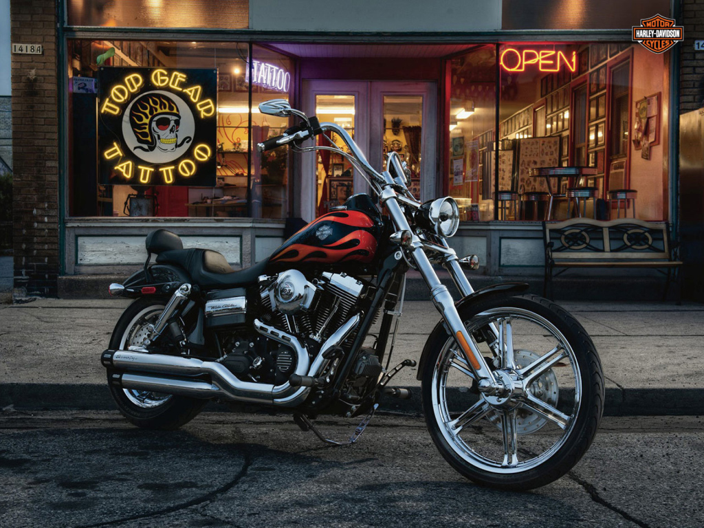 Невероятный мотоцикл Harley-Davidson Dyna Wide Glide