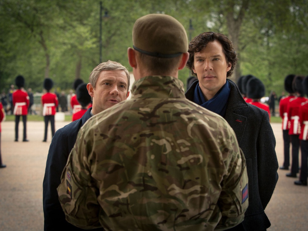 Беседа с военным в сериале Шерлок