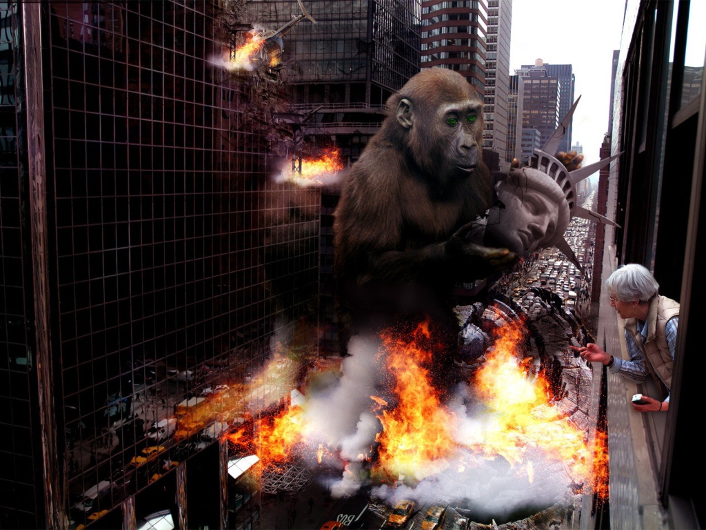 Кинг Конг в Нью Йорке