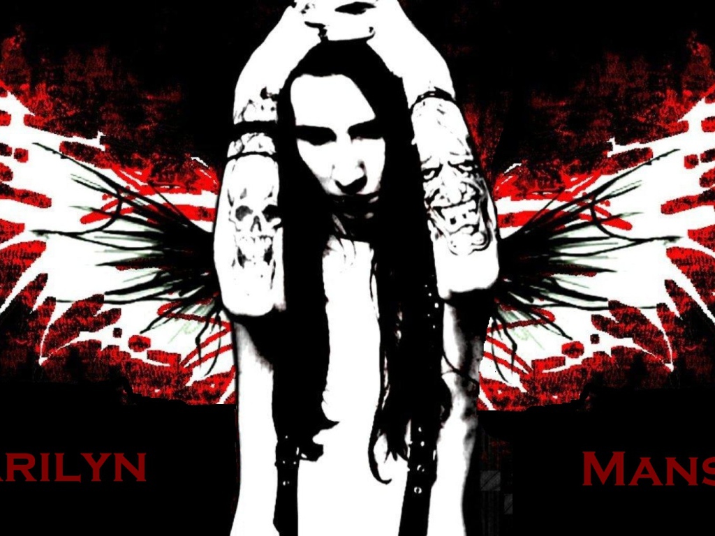 Крылья ангела у Marilyn Manson