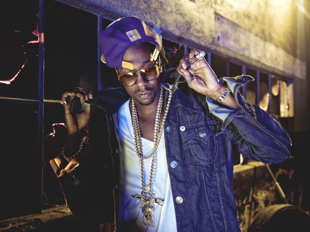 Рэпер перед выступлением