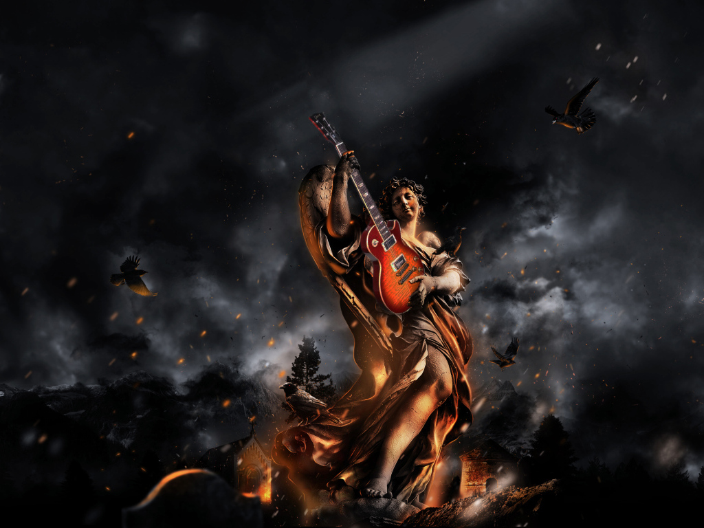 Муза с гитарой