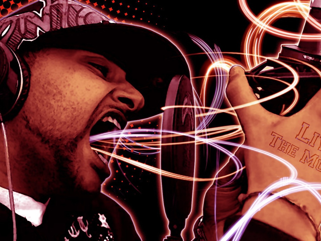 Певец в студии