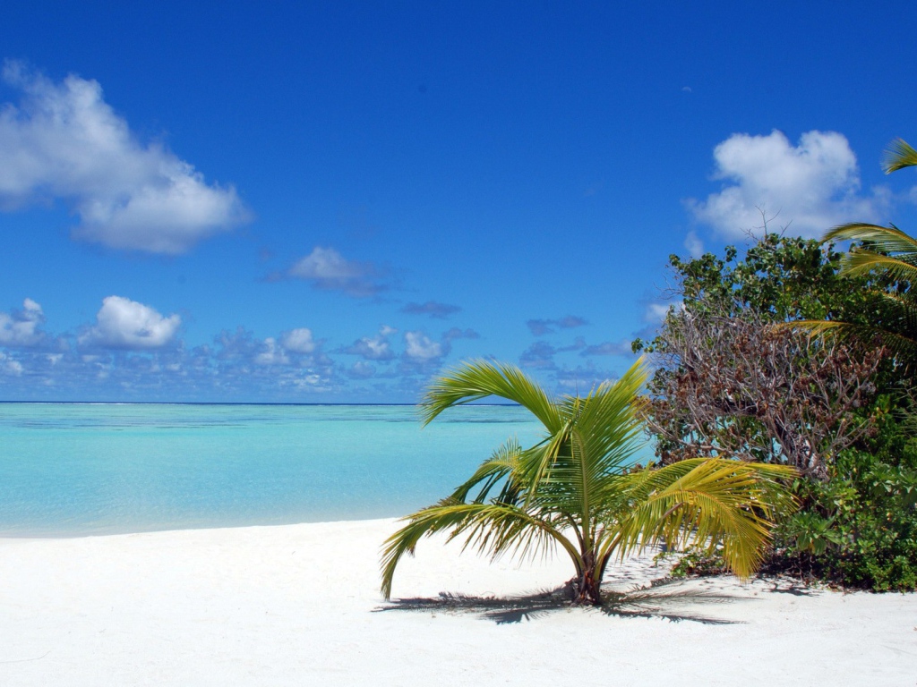 Пляж на Мальдивах