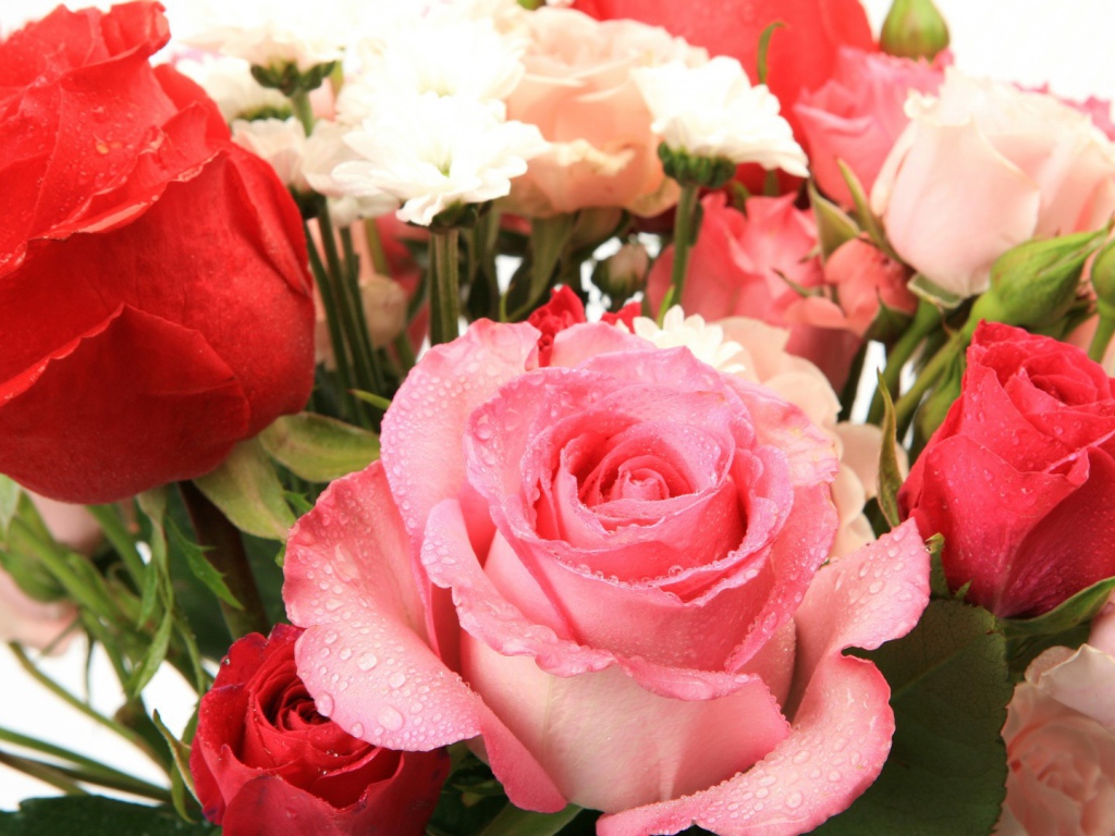 Букет из влажных роз