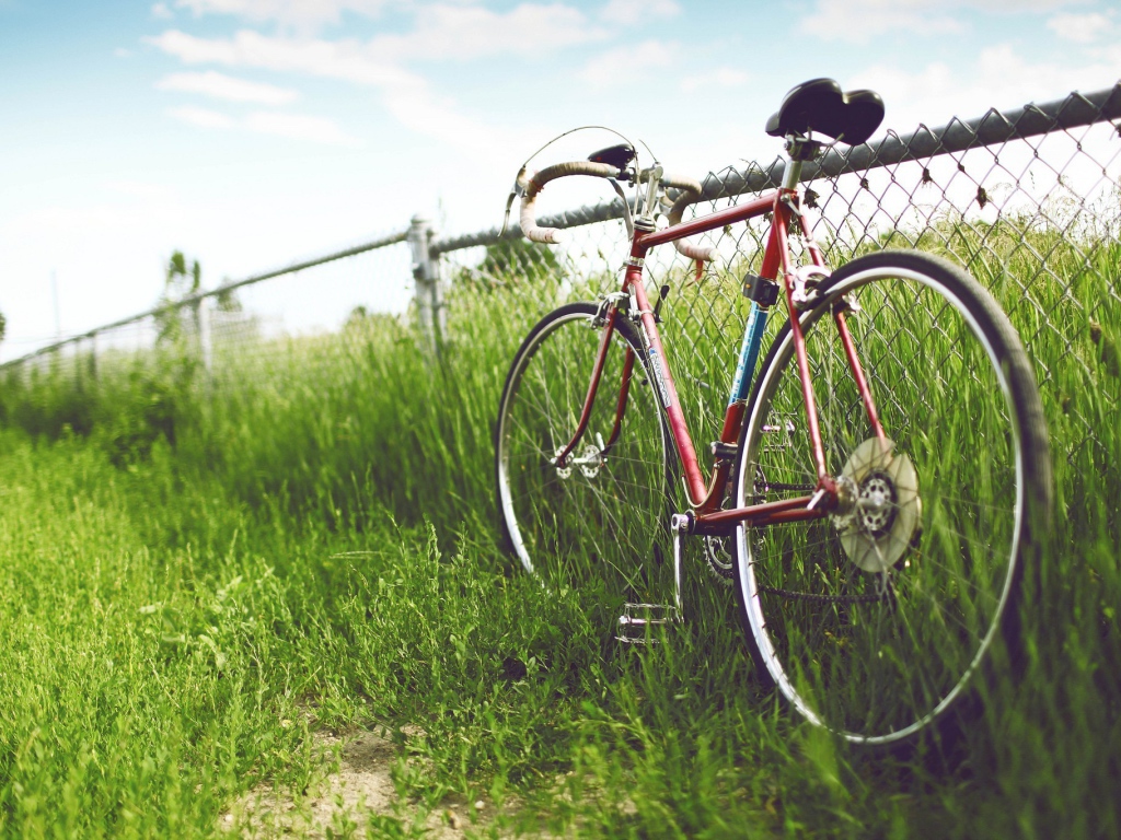 Велосипед у забора
