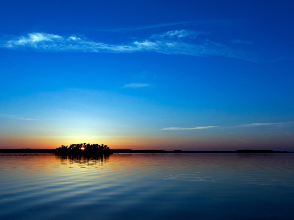 Голубой закат