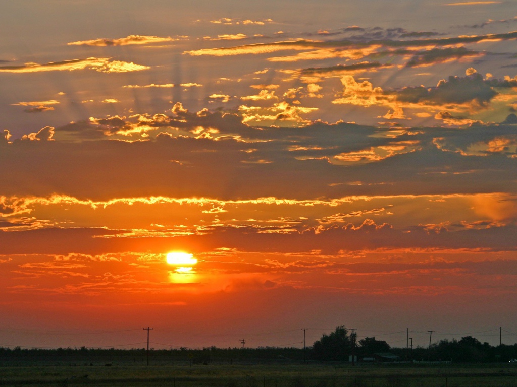 Оранжевый закат
