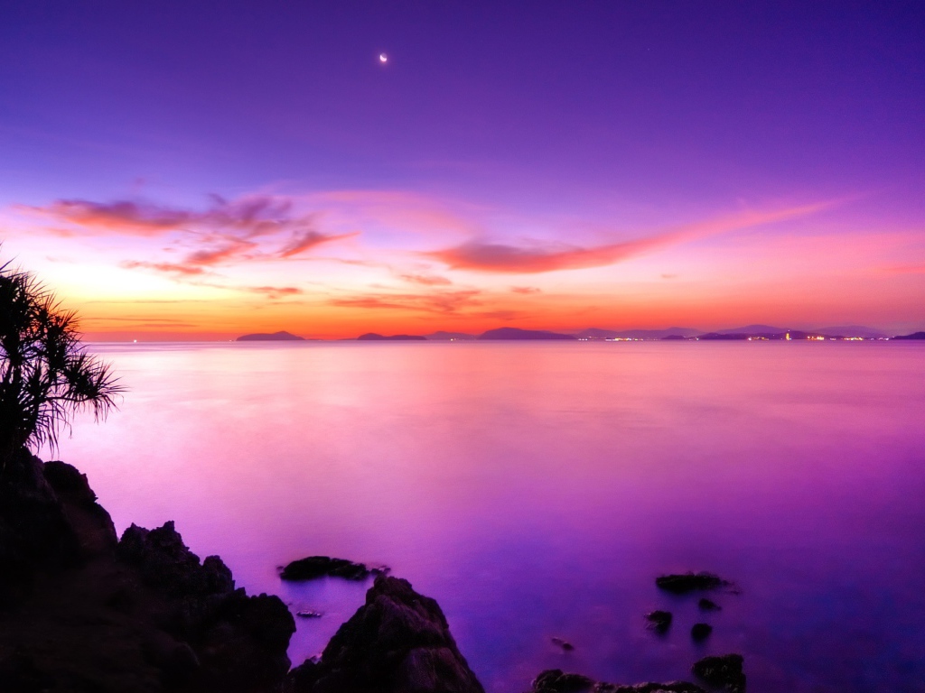 Розовый закат 