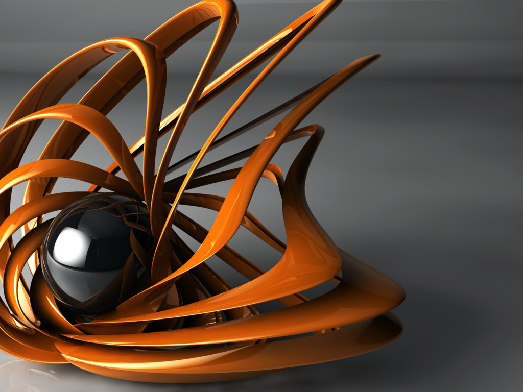 Абстрактный черный шар