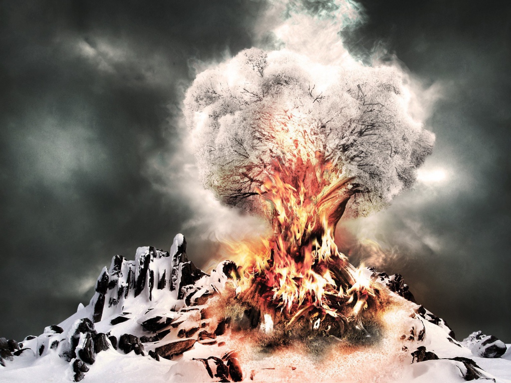 Горящее дерево