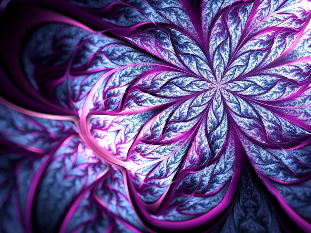 Сиреневый абстрактный цветок