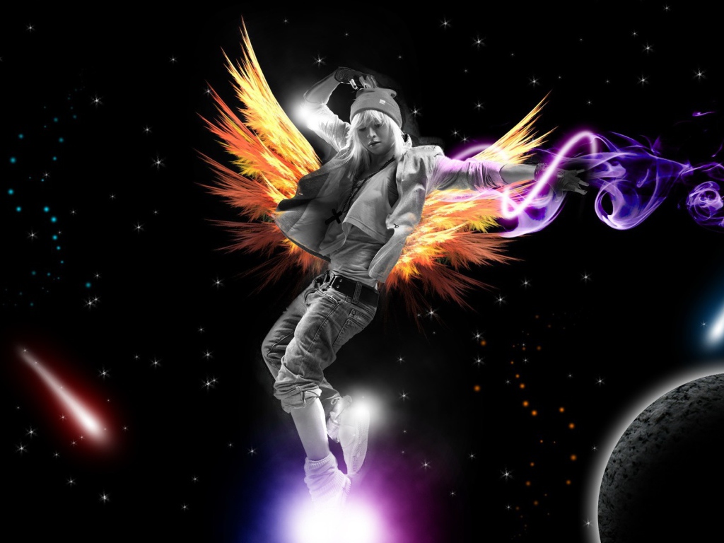 Девушка в космосе