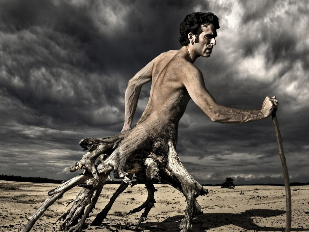 Человек дерево