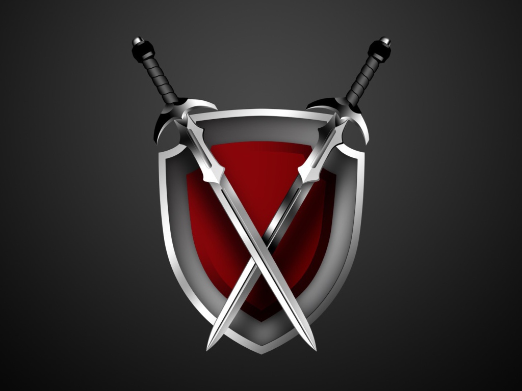 Щит и два меча