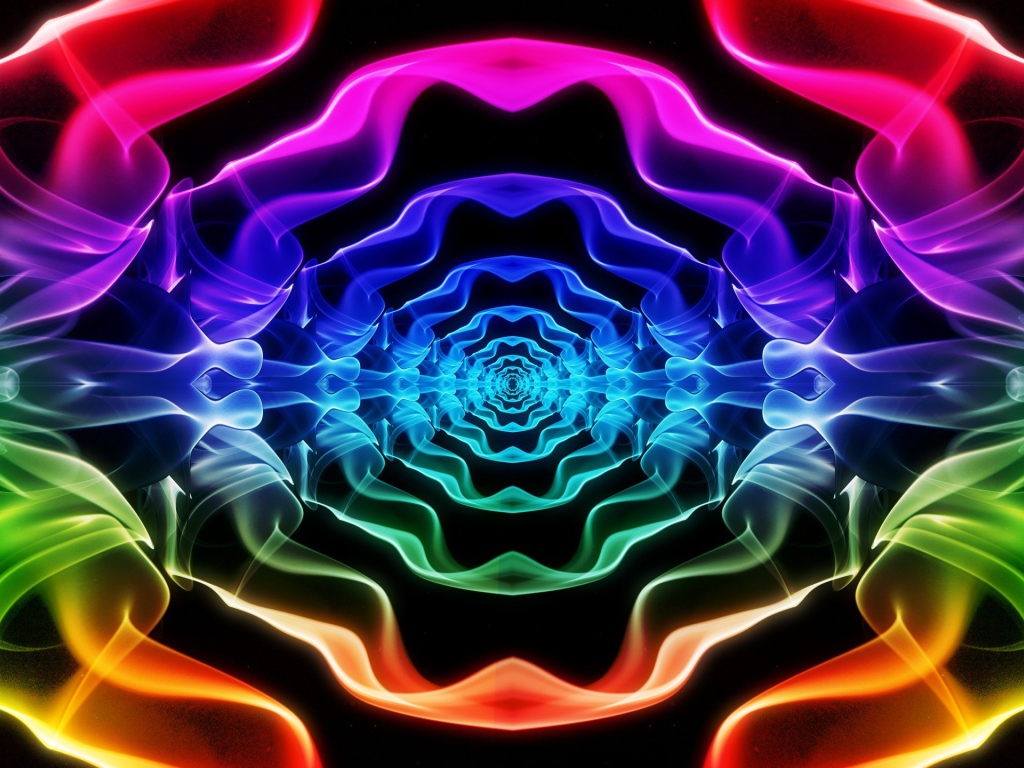 Абстрактный цветной тоннель