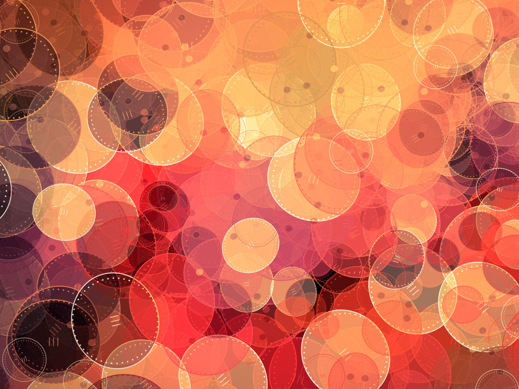 Красные и оранжевые круги