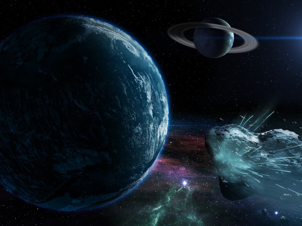 Приближение астероида к планете