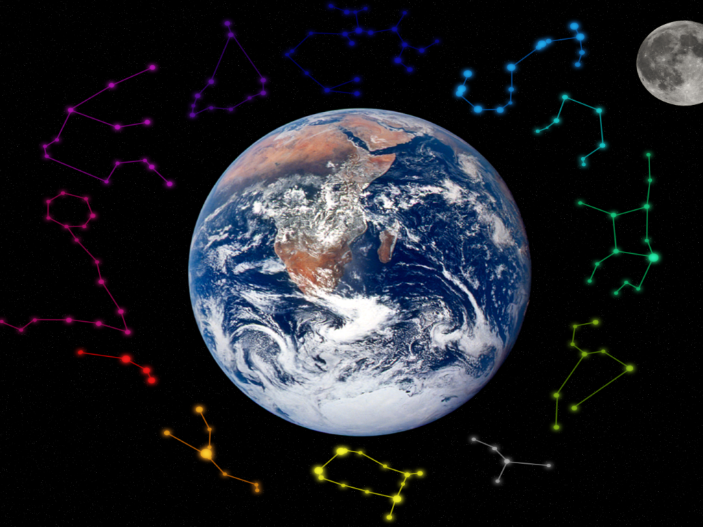 Созвездия вокруг Земли