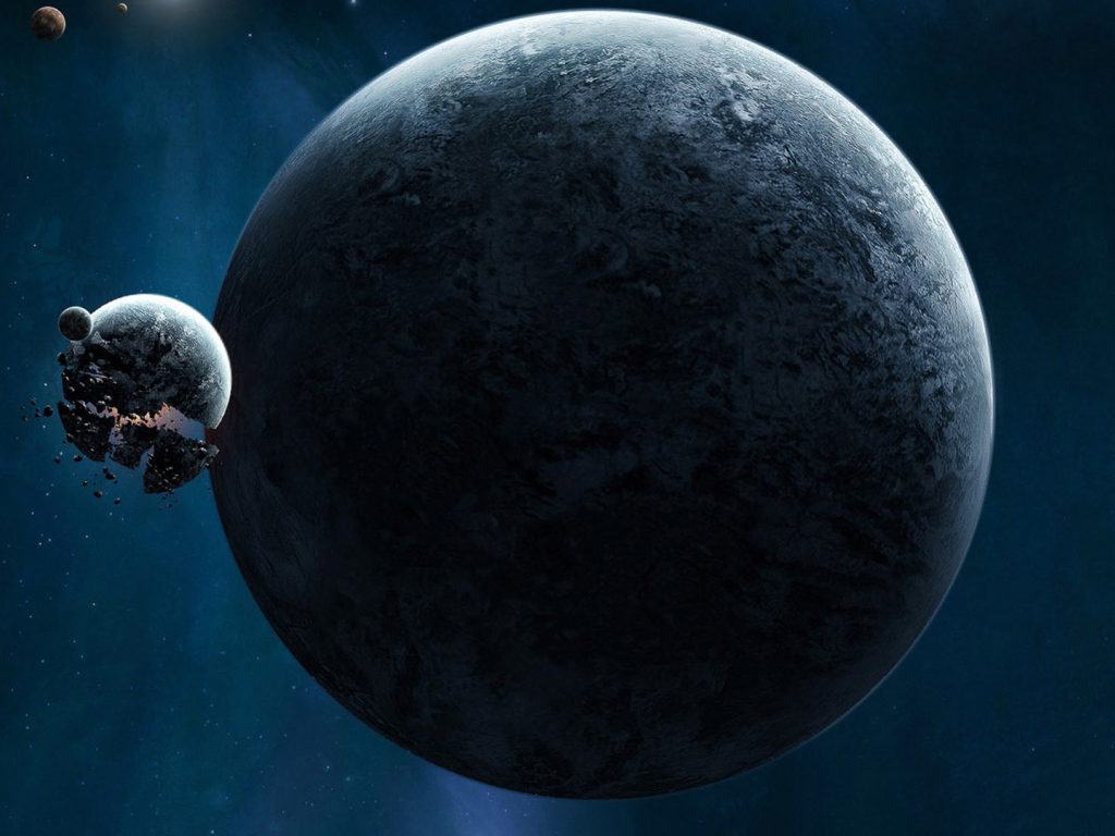 Взрыв спутника планеты