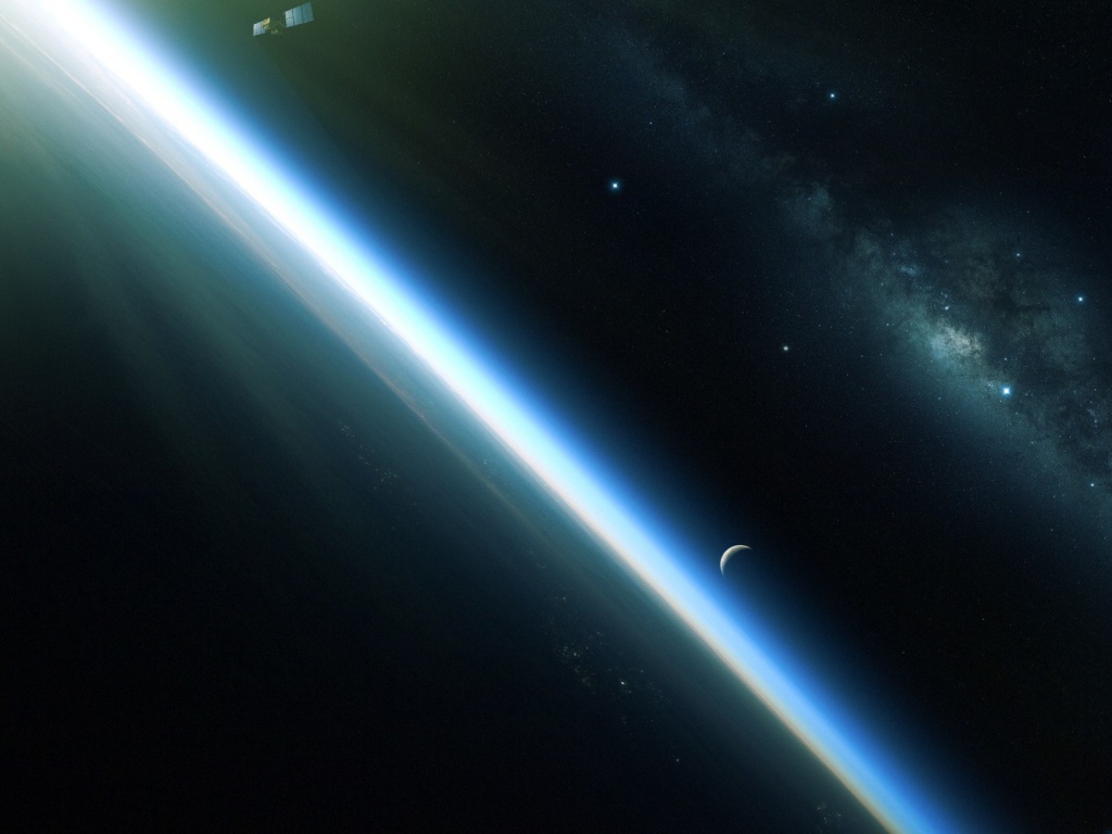 Лучи на чёрном фоне