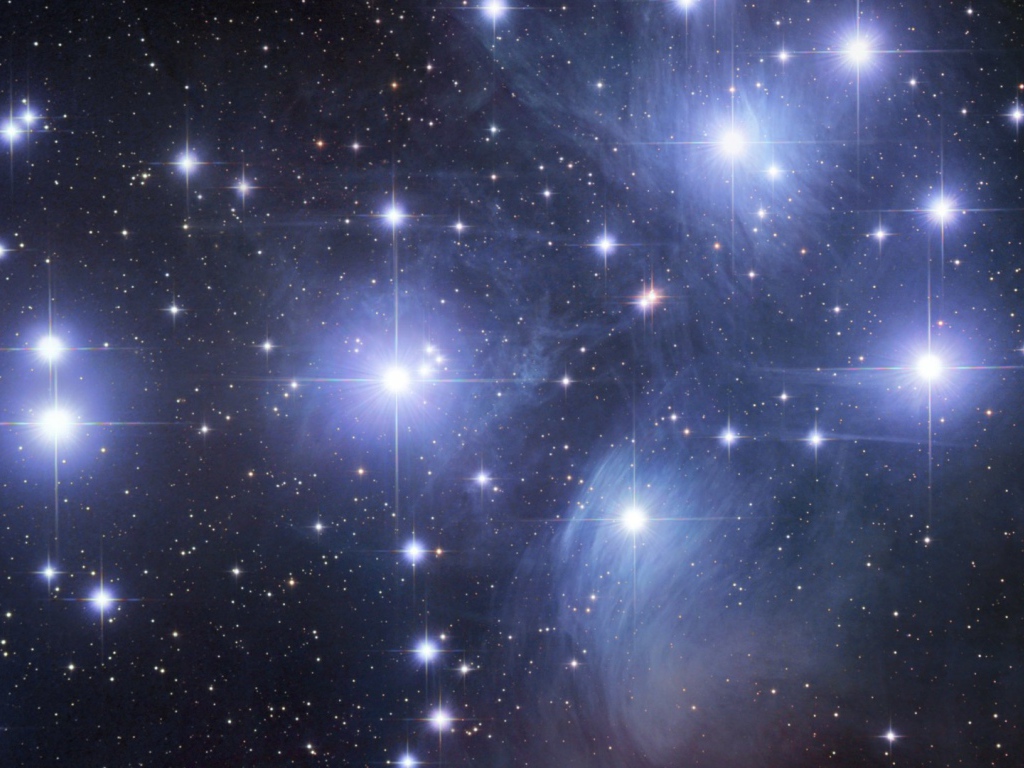 Сияние ярких звезд