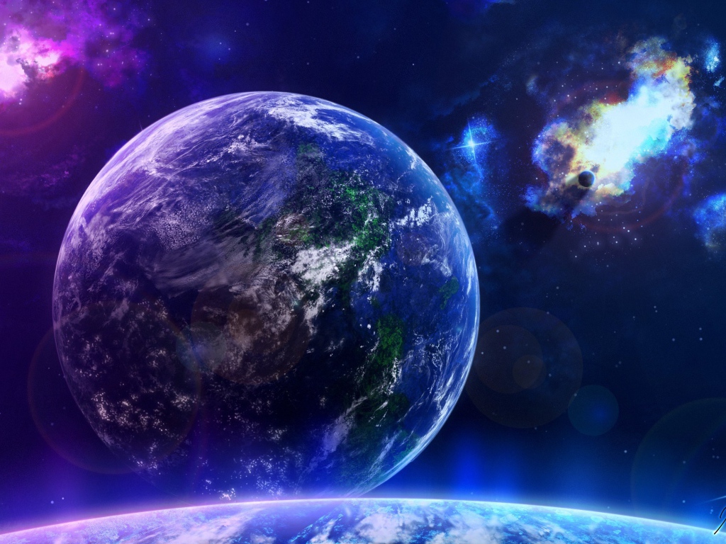 Вид на чужую планету