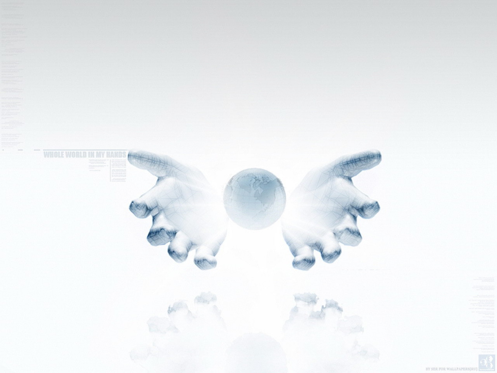 Руки держат планету