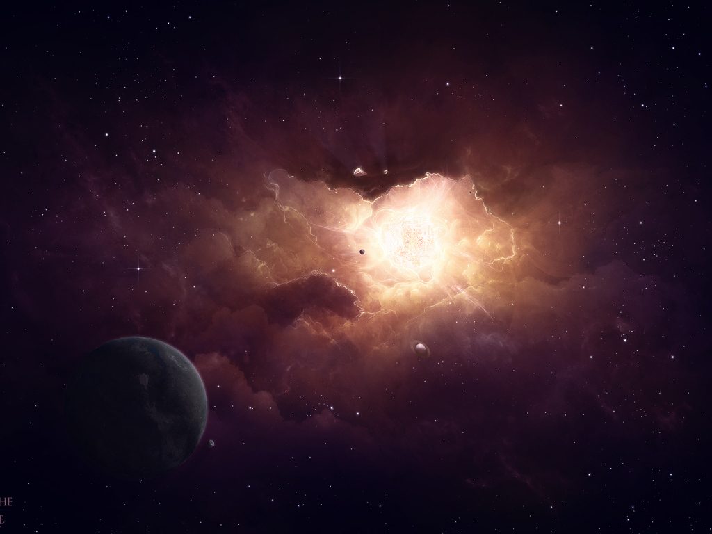 Планета в космосе