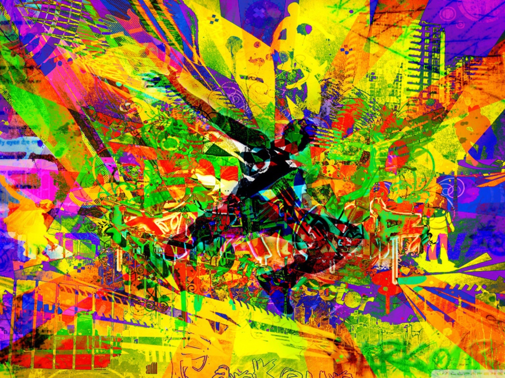 Абстрактный образ паркура