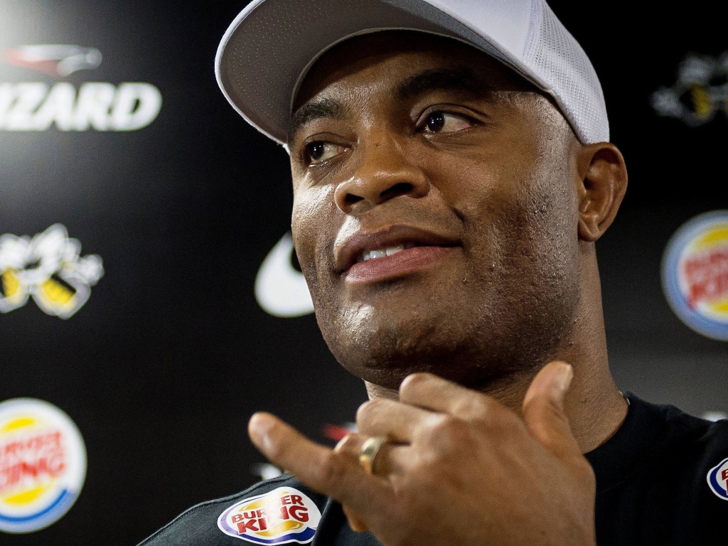 Famous fighter Anderson Silva. spider 
