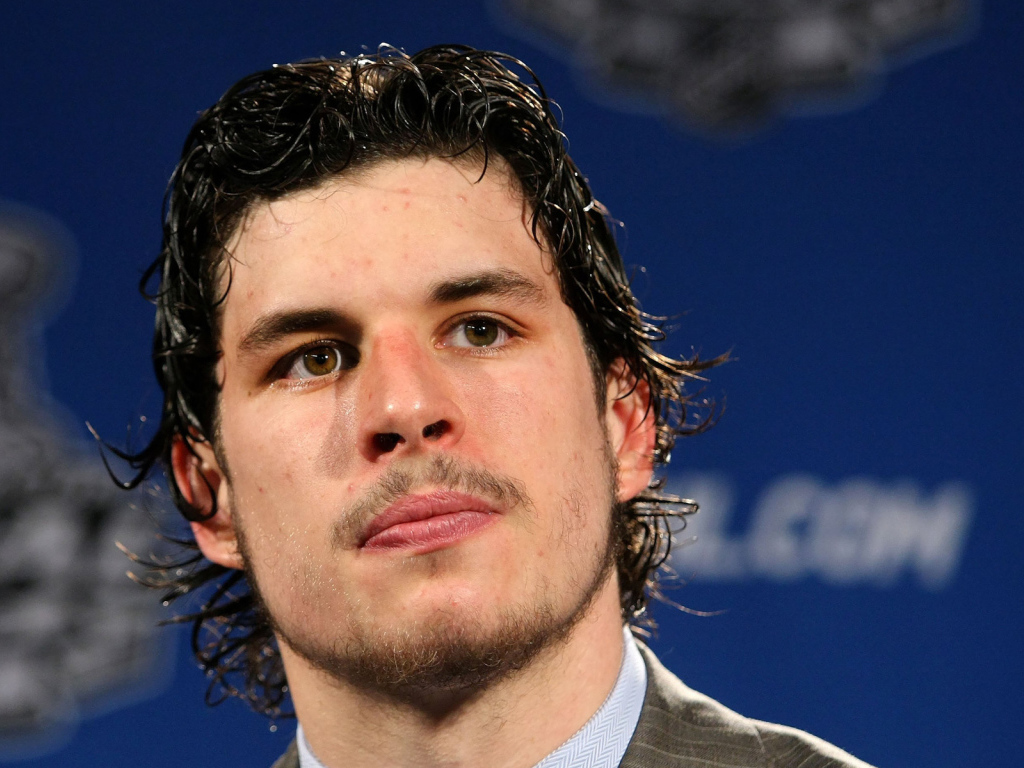 Лучший игрок Питтсбург Сидни Кросби крупным планом