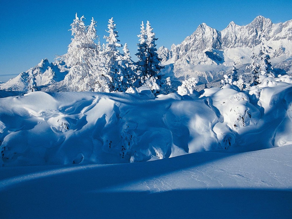 Альпы на горнолыжном курорте Шладминг, Австрия