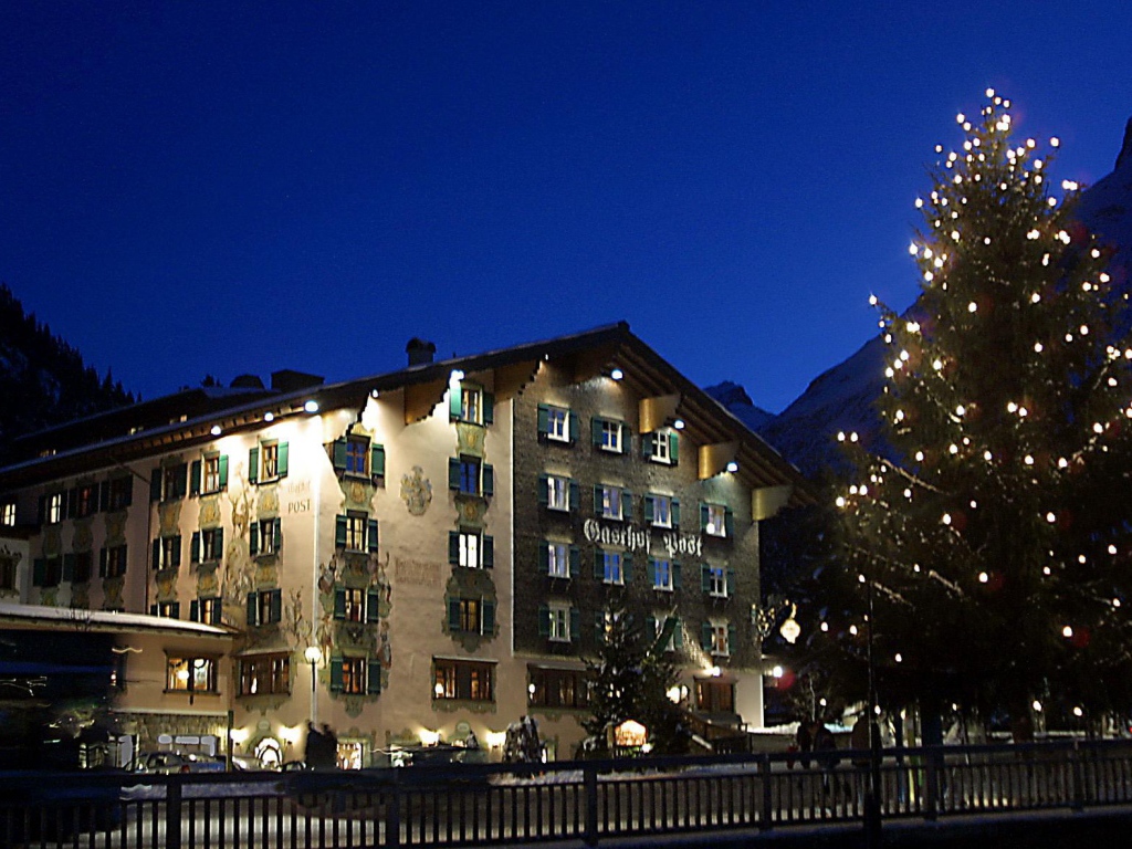 Рождество на горнолыжном курорте Лех, Австрия