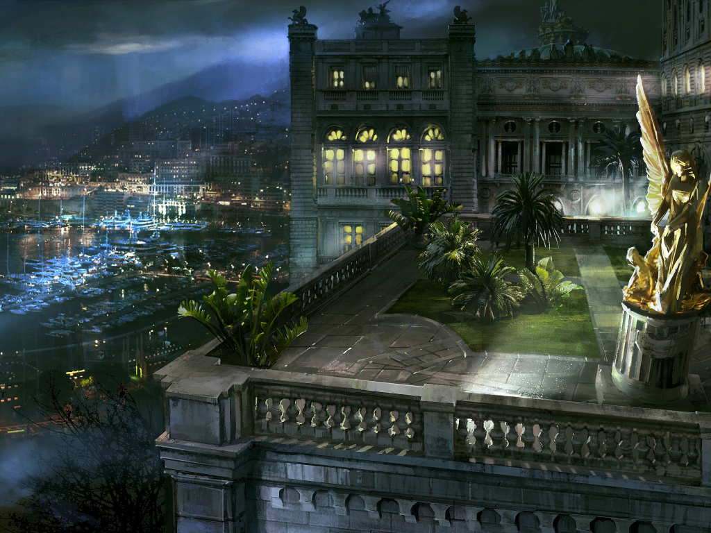 Ангел на балконе в Монако